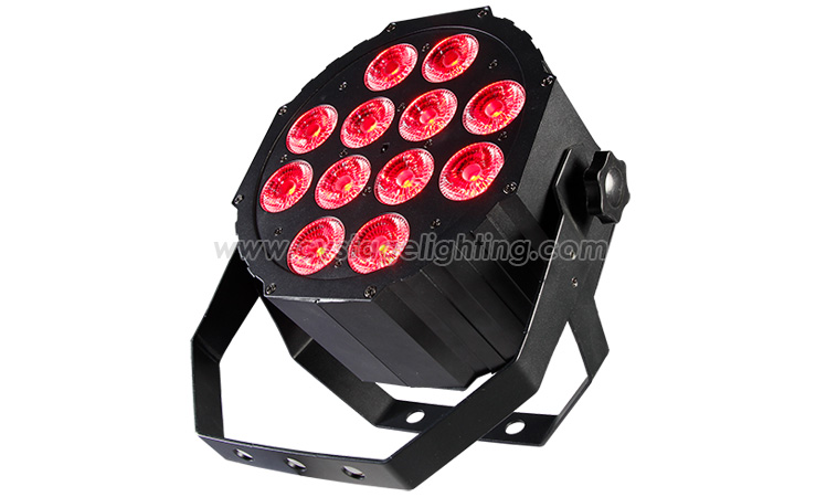 LITE PAR12 12x12W RGBWA+UV LED Infrared Flat Par